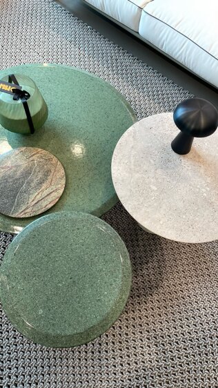 Concept design for Enea outside in store setup in zurich paola lenti