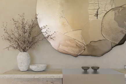 interior japandi villa france neutral tones earthy colors