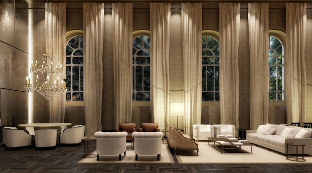 Concept interior design for luxury hotel majestic rome