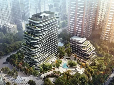 Luxury hospitality project Capital residences by armani casa 