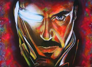 Ritratto artistico di Iron Man realizzato da Massimo Paravani con stile cromatismo emozionale Ritratto artistico di Iron Man realizzato da Massimo Paravani con stile cromatismo emozionale