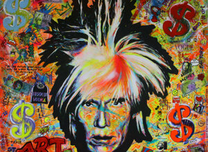 Seconda opera ispirata ad Andy Warhol realizzata da Massimo Paravani con cromatismo emozionale Seconda opera ispirata ad Andy Warhol realizzata da Massimo Paravani con cromatismo emozionale
