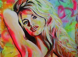 Dipinto pop art Brigitte Bardot - Massimo Paravani Dipinto pop art Brigitte Bardot - Massimo Paravani