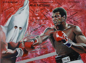 Social protest painting entitled 