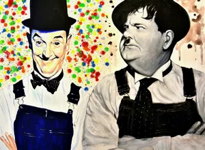 Ritratto di Stanlio e Ollio - Massimo Paravani Ritratto di Stanlio e Ollio - Massimo Paravani