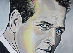 Ritratto di Paul Newman - Massimo Paravani Ritratto di Paul Newman - Massimo Paravani