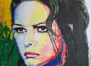 Dipinto di Claudia Cardinale - Massimo Paravani Dipinto di Claudia Cardinale - Massimo Paravani