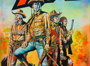 Ritratto di Tex Willer dipinto da Massimo Paravani con cromatismo emozionale Ritratto di Tex Willer dipinto da Massimo Paravani con cromatismo emozionale