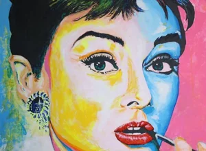 Ritratto artistico di Audrey Hepburn - Massimo Paravani Ritratto artistico di Audrey Hepburn - Massimo Paravani