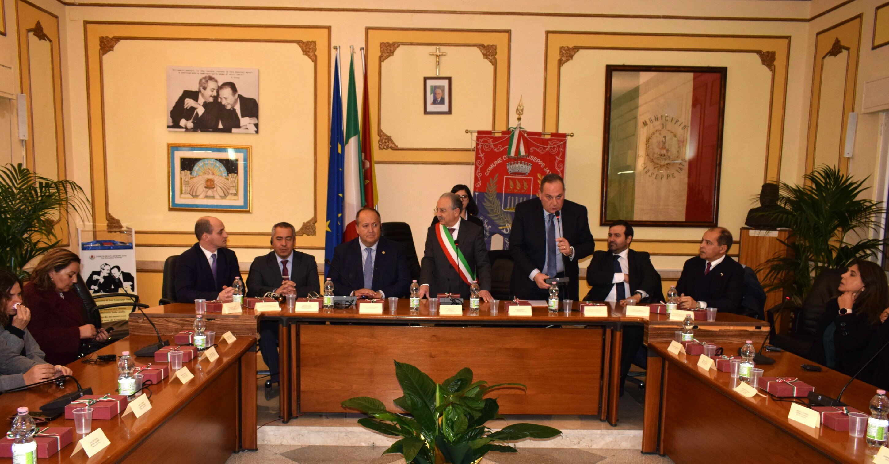 A San Giuseppe Jato delegazione di magistrati cileni