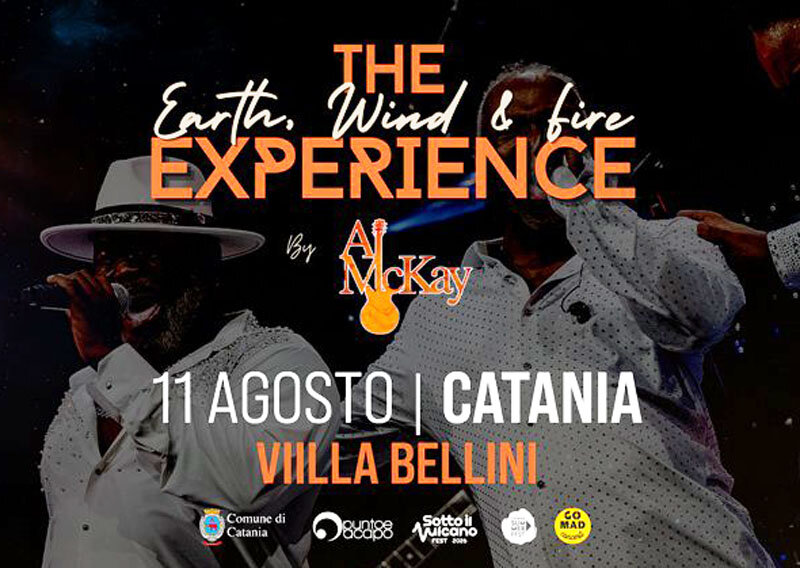 L'11 agosto al Giardino Bellini di Catania 'Eart Wind & Fire experience by Al McKay'