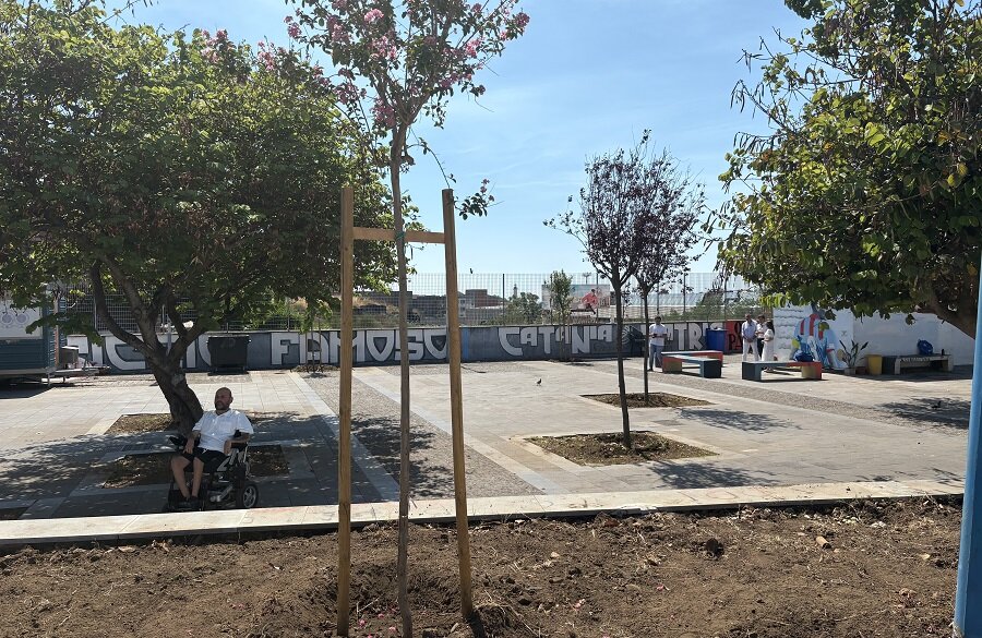 San Cristoforo, rigenerato Largo Don Pino Puglisi con campo di calcio a 5, giochi e piazzetta