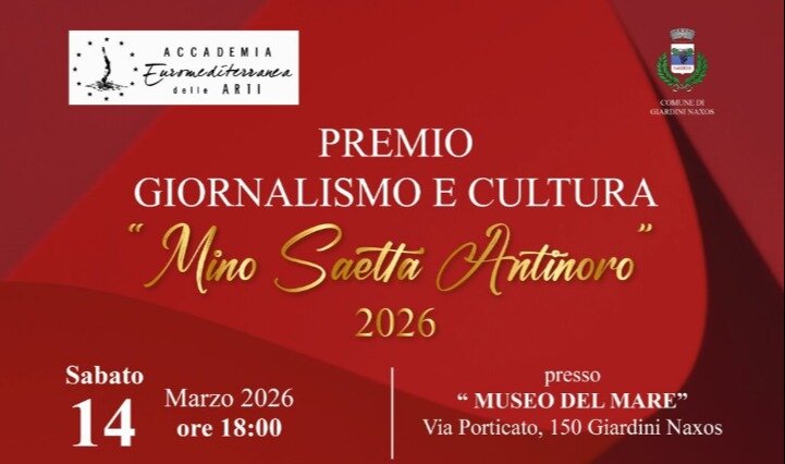 A Giardini Naxos il Premio Giornalismo e Cultura 'Mino Saetta Antinoro' A Giardini Naxos il Premio Giornalismo e Cultura 'Mino Saetta Antinoro'