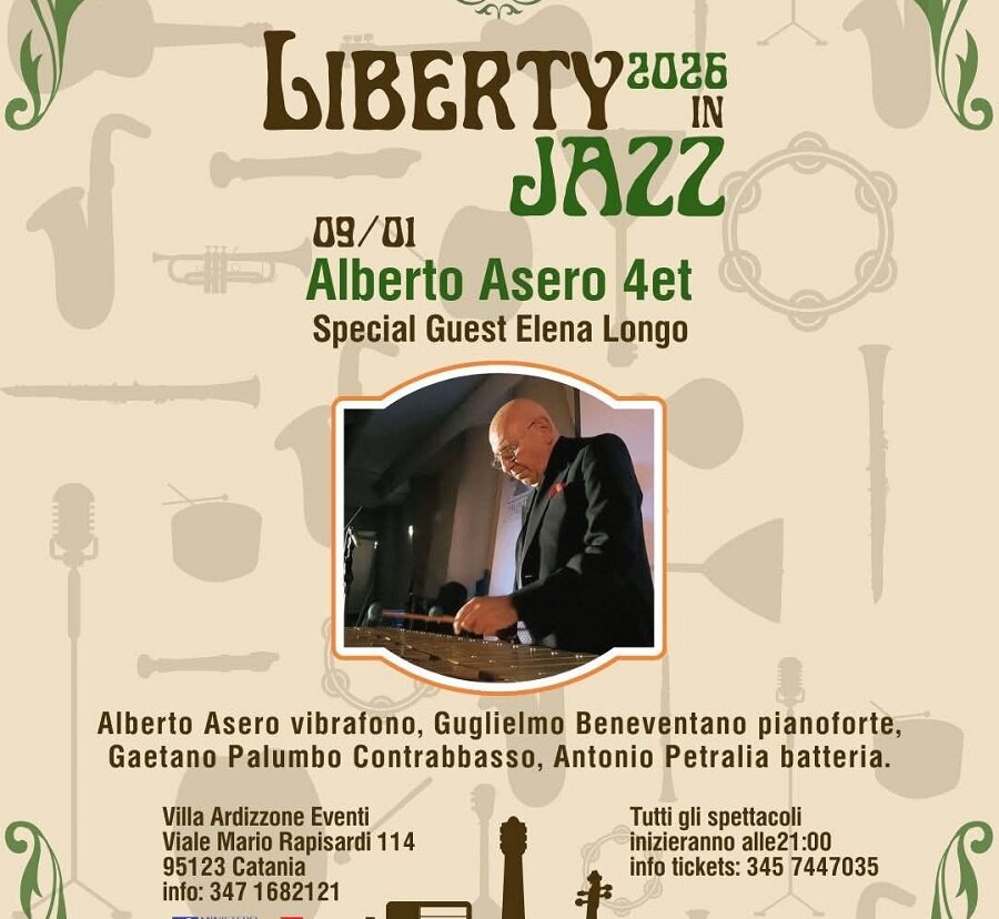Parte a Catania il 9 gennaio la rassegna &ldquo;Liberty in Jazz 2026&rdquo;