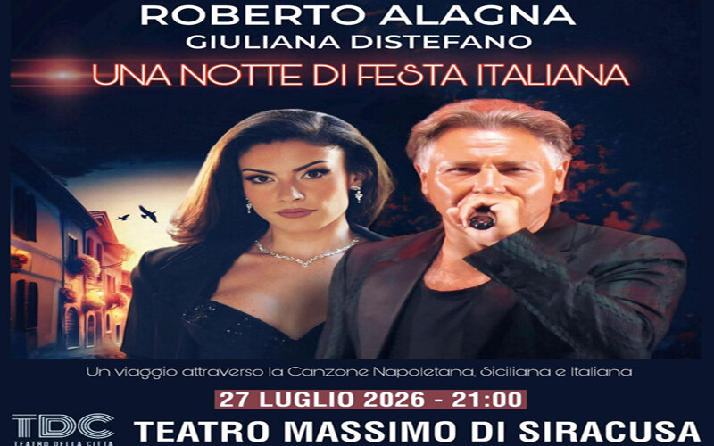 Il concerto del 27 luglio 'Una notte di festa italiana' cambia location