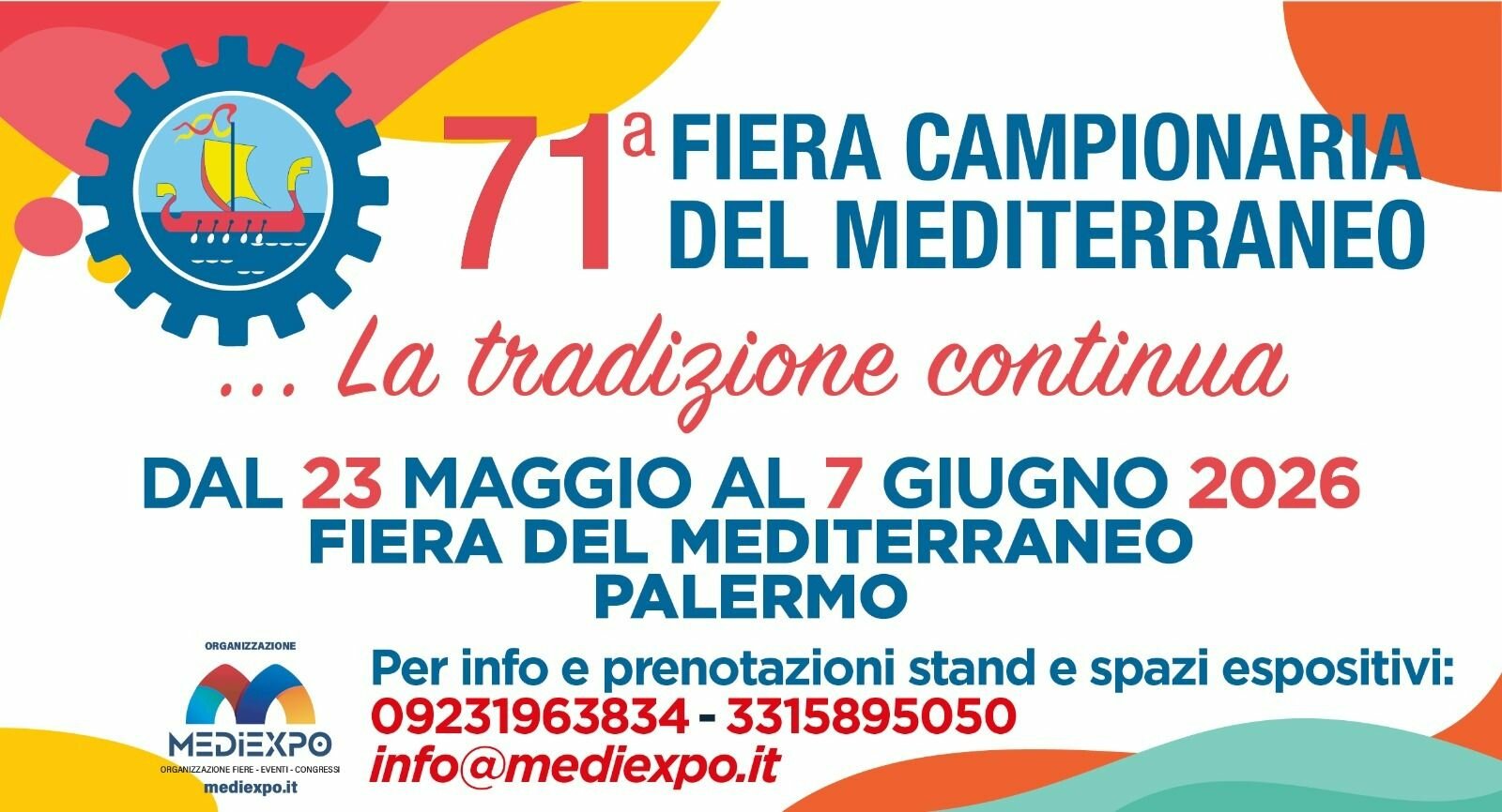 La 71° Campionaria del Mediterraneo a Palermo La 71° Campionaria del Mediterraneo a Palermo