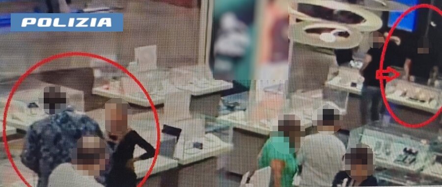 Furto di bracciali da 2.500 euro in due gioiellerie di un centro commerciale catanese