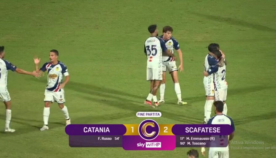 Serie C, Catania ancora battuto in casa, la Scafatese si impone 2-1 al 'Massimino' Serie C, Catania ancora battuto in casa, la Scafatese si impone 2-1 al 'Massimino'
