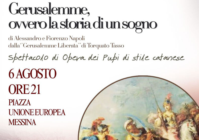La Marionettistica dei Fratelli Napoli il 6 agosto a Messina con "Gerusalemme, ovvero la storia di un sogno"