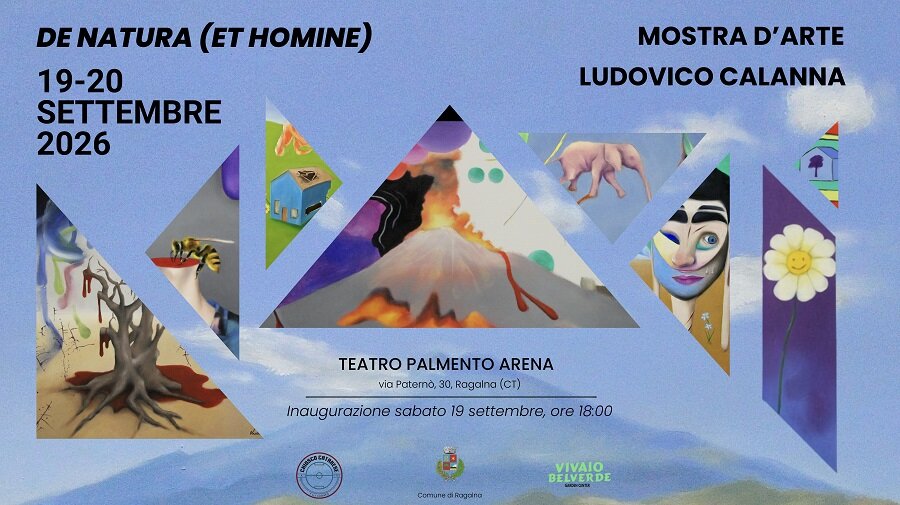Il 19 e 20 settembre 'De natura (et homine)', la mostra personale di Ludovico Calanna sul palcoscenico del Teatro Palmento Arena di Ragalna