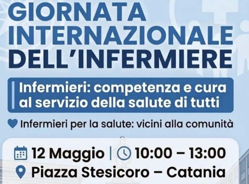 Catania celebra la Giornata Internazionale dell&rsquo;Infermiere, domani la CNAI in piazza Stesicoro