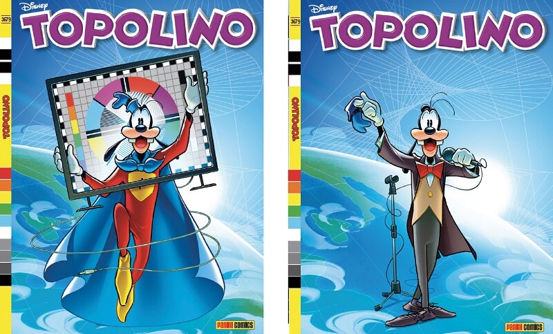 Topolino dedica la copertina variant del numero 3679 al manifesto di Etna Comics 2026 e a Pippo Baudo
