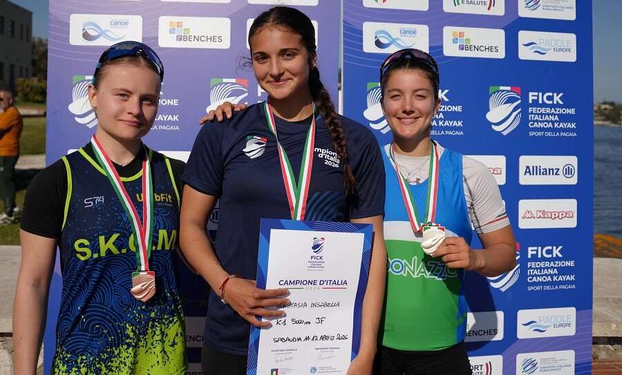 Canoa, due titoli italiani per il Circolo Canoa Catania nel fondo