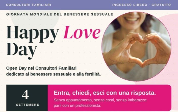 Happy Love Day 2026 nei Consultori Familiari Happy Love Day 2026 nei Consultori Familiari