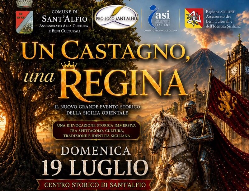 A Sant’Alfio torna a vivere la storia, domenica 19 luglio 'Un castagno, una regina'