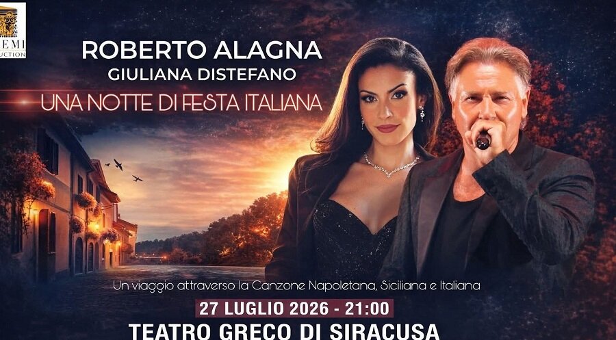 Al Teatro Greco di Siracusa lo speciale evento Una notte di festa italiana