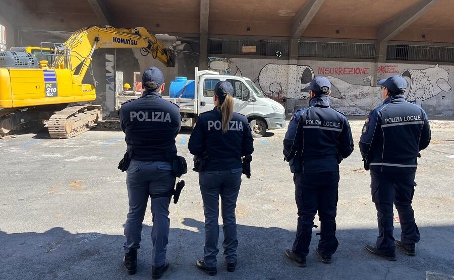 Ex palestra Lupo, iniziati i lavori di demolizione con provvedimenti di sicurezza e viabilit&agrave;