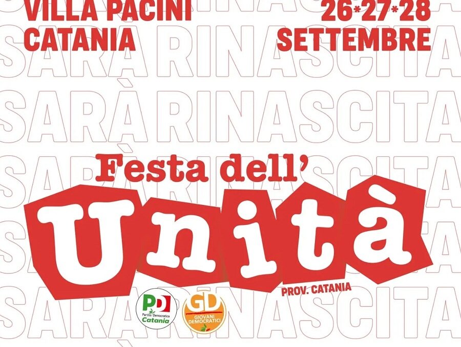 A Villa Pacini il 26, 27 e 28 settembre la Festa dell'Unit&agrave;