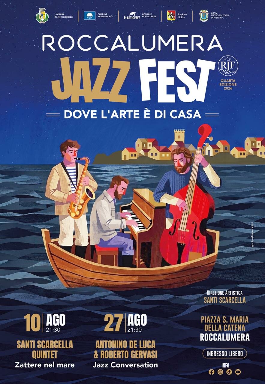 Roccalumera Jazz Fest 2026, la quarta edizione il 10 e 27 agosto Roccalumera Jazz Fest 2026, la quarta edizione il 10 e 27 agosto
