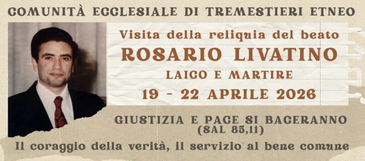 Tremestieri Etneo la reliquia del Beato Rosario Livatino