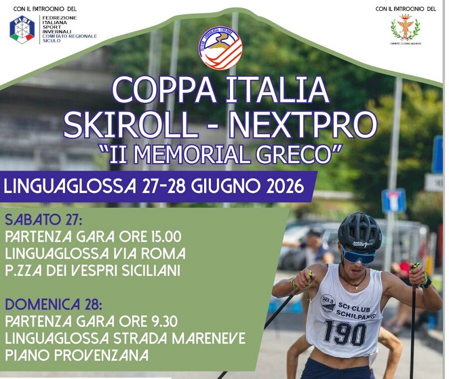 Linguaglossa ospita l&rsquo;&eacute;lite nazionale dello Skiroll il 27 e 28 giugno 2026