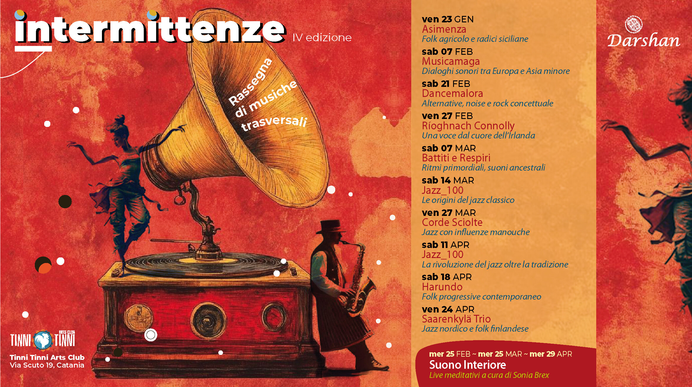 &ldquo;Intermittenze&rdquo;, quarta edizione della rassegna di musiche trasversali