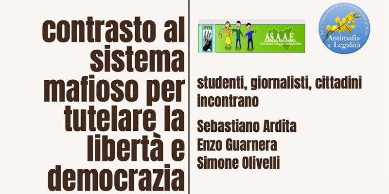 Il 3 giugno incontro sul tema "Contrasto al sistema mafioso per tutelare libert&agrave; e democrazia"