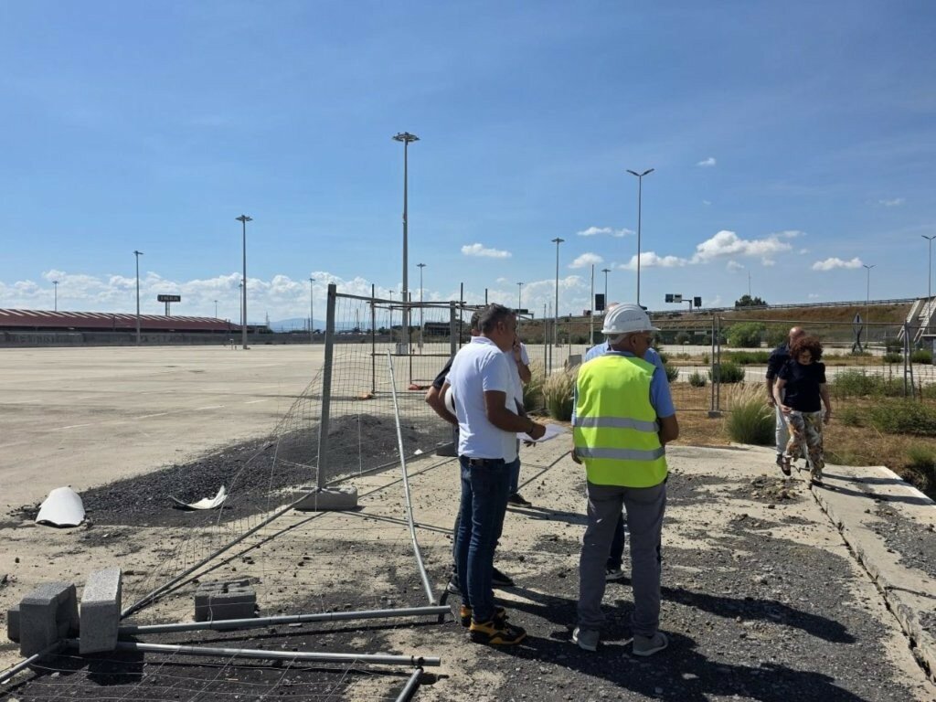 Interporto di Catania Bicocca: avanzano i lavori per il ripristino della vasca crollata