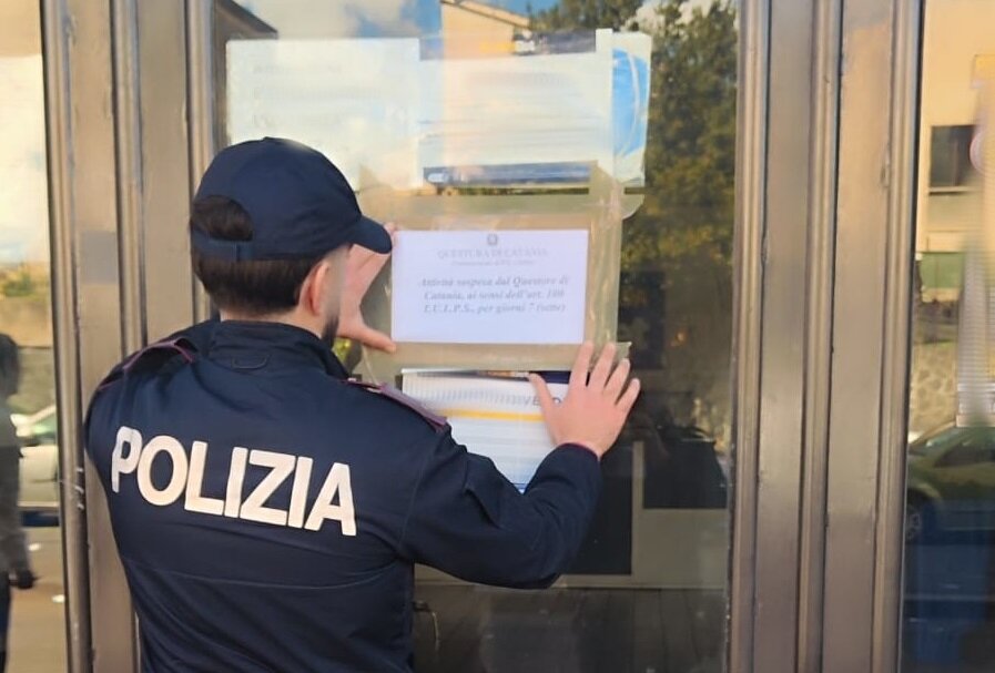 Sospesa per 7 giorni l&rsquo;attivit&agrave; di un centro scommesse nel quartiere Librino