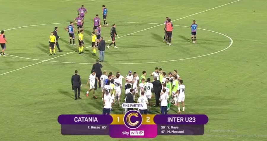 Serie C, esordio amaro al 'Massimino' per il Catania, vince 2-1 l'Inter U23