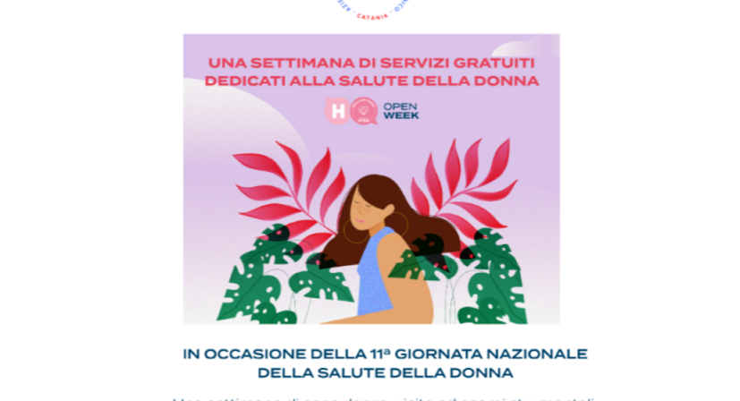 Settimana dedicata alla salute delle donne