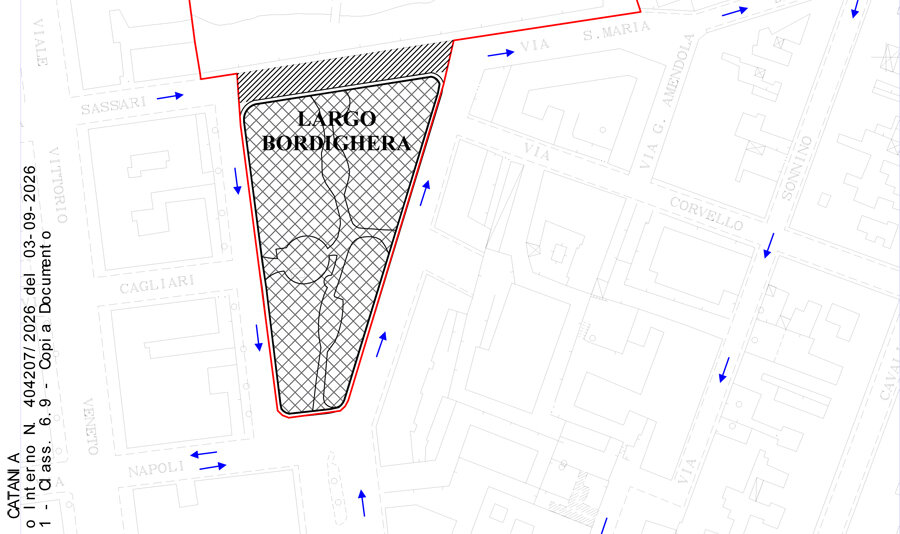 Viabilità, chiusa per lavori la carreggiata Nord di Largo Bordighera