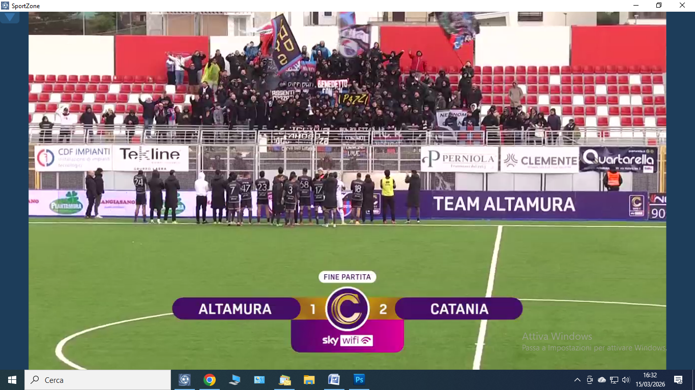 Il Catania vince 2-1, soffrendo e nel recupero, in casa del Team Altamura