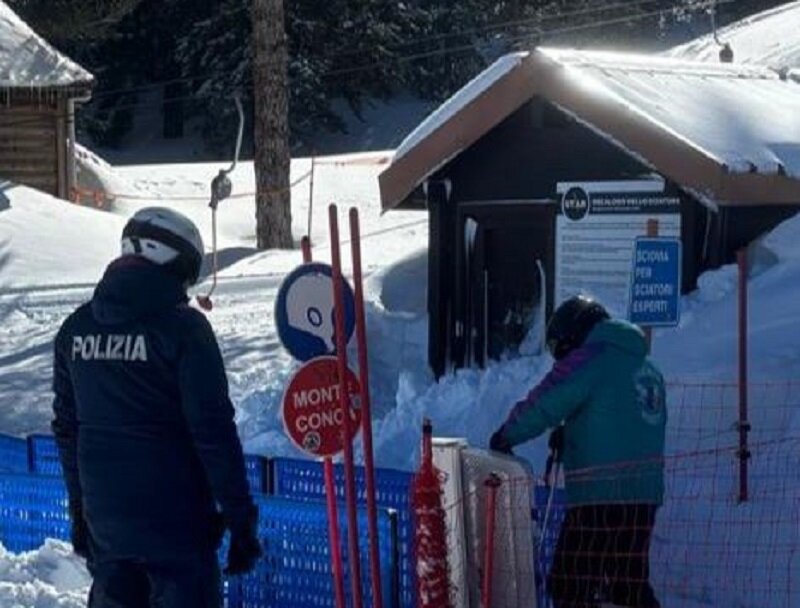 Polizia di Stato soccorre 37 sciatori infortunati sulle piste di Piano Provenzana