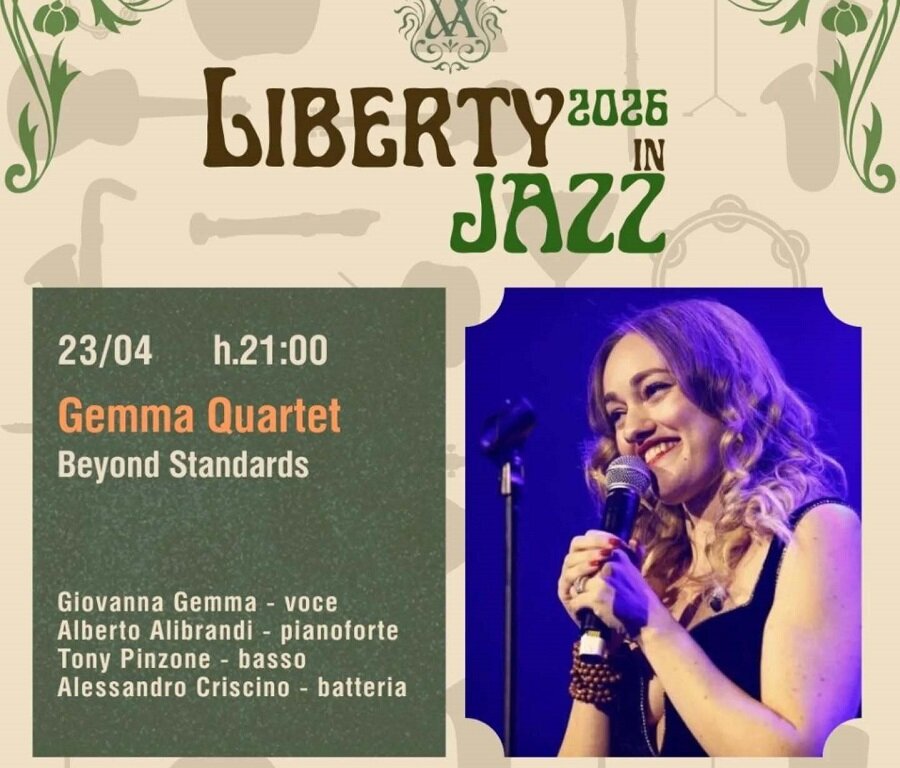 Il 23 aprile a Villa Ardizzone, a Catania, il 'Gemma Quartet' per 'Liberty in Jazz 2026'