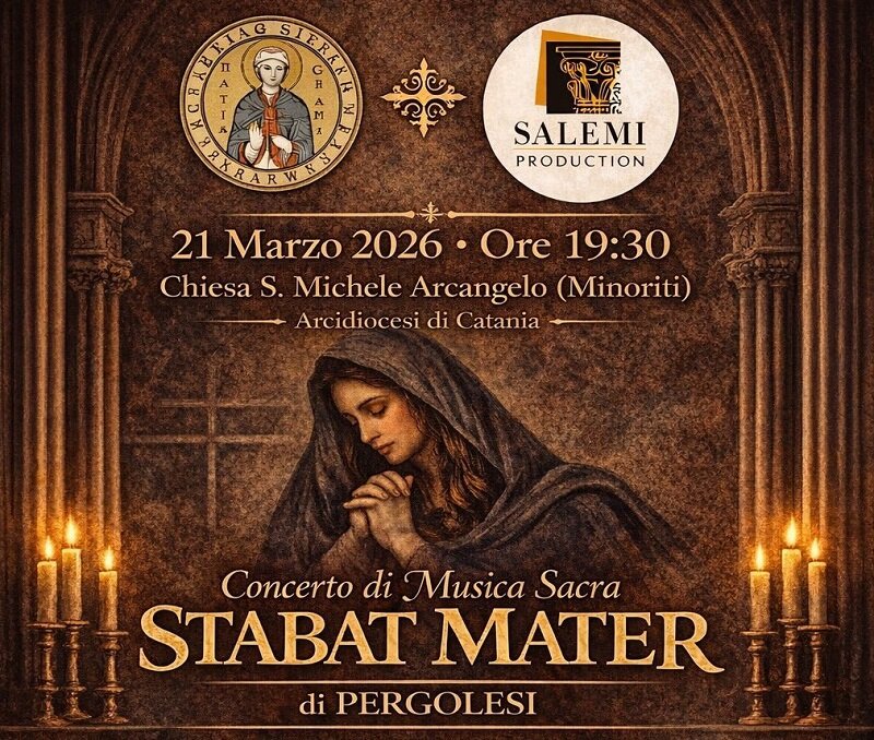 Alla Chiesa San Michele Arcangelo ai Minoriti di Catania il concerto di musica sacra Stabat Mater