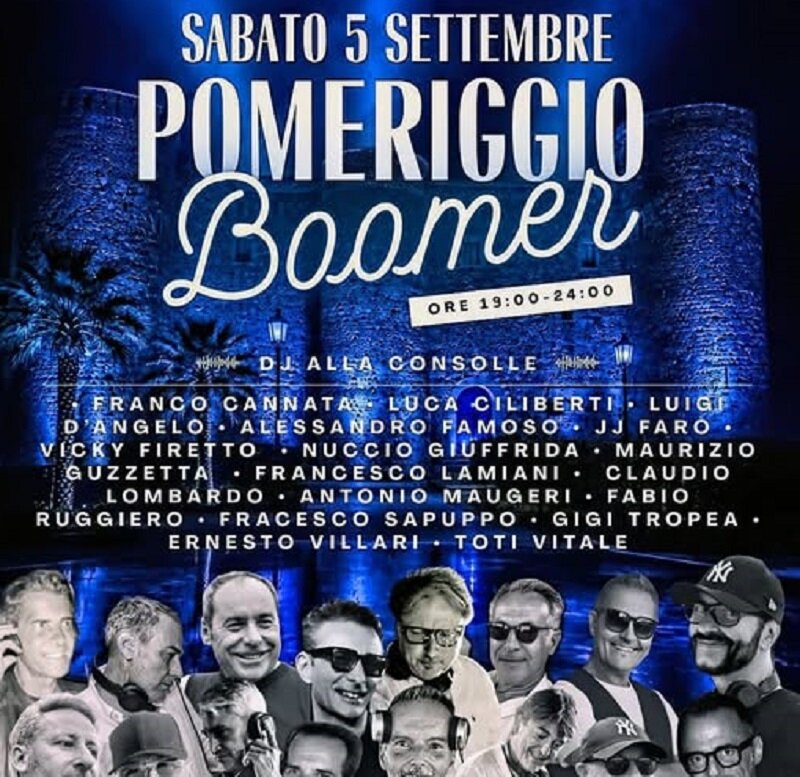 Il 5 settembre a piazza Federico di Svevia 'Pomeriggio Boomer- Quelli del Pomeriggio Giovani'
