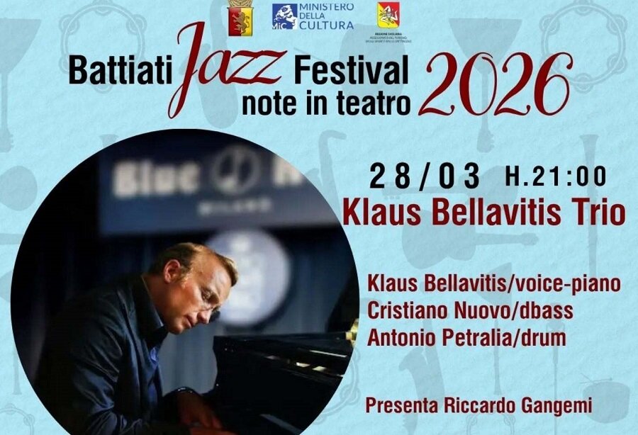 Il 28 marzo a S. Agata Li Battiati il trio di Klaus Bellavitis