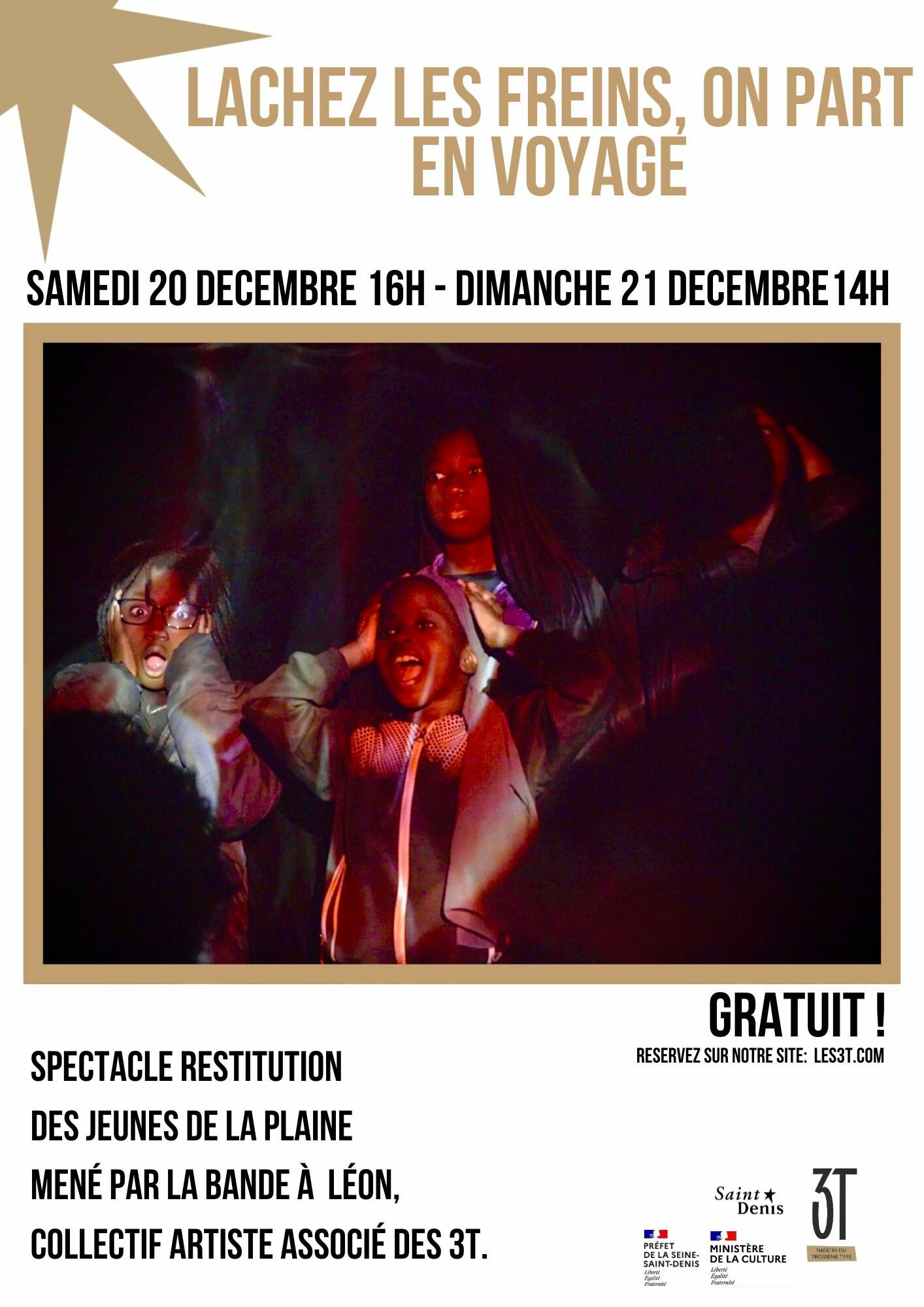 Projet théâtre : « Fermez les yeux, lâchez les freins : on part en voyage »
