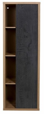 composad-pensile-colonna-linea-ladama-1-anta-4-vani-rovere-miele-nero-chalet-514-160-35-cm
